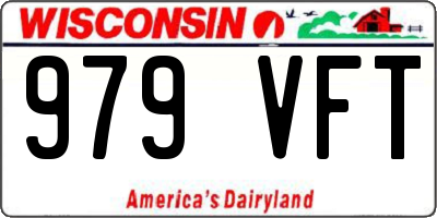 WI license plate 979VFT
