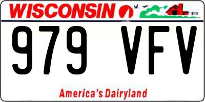 WI license plate 979VFV