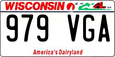 WI license plate 979VGA