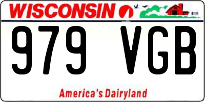 WI license plate 979VGB