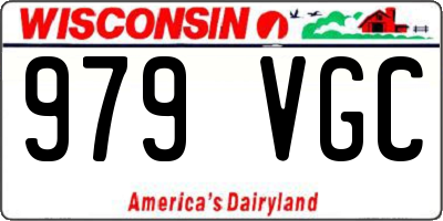 WI license plate 979VGC
