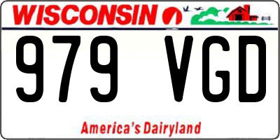 WI license plate 979VGD