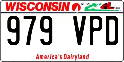 WI license plate 979VPD