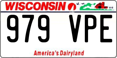 WI license plate 979VPE