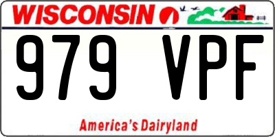 WI license plate 979VPF