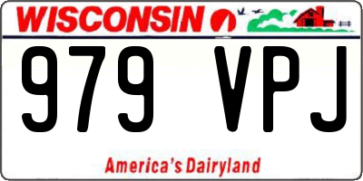 WI license plate 979VPJ