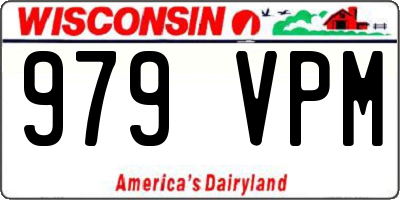 WI license plate 979VPM