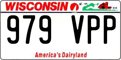 WI license plate 979VPP