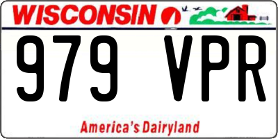 WI license plate 979VPR