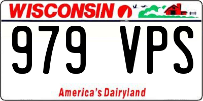 WI license plate 979VPS