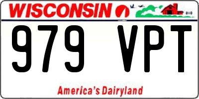 WI license plate 979VPT