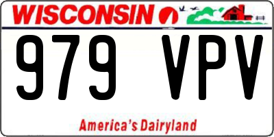 WI license plate 979VPV