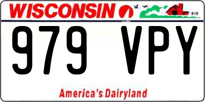 WI license plate 979VPY