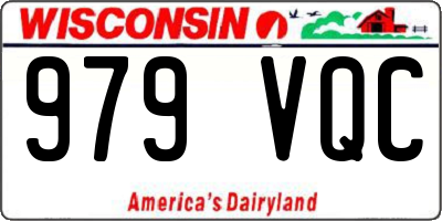 WI license plate 979VQC