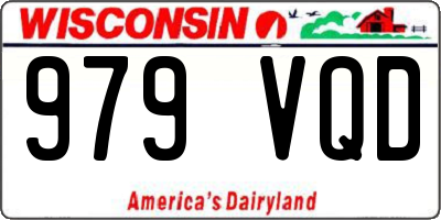 WI license plate 979VQD
