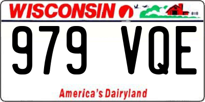 WI license plate 979VQE