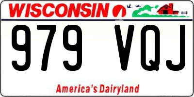 WI license plate 979VQJ