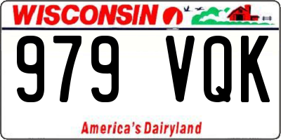 WI license plate 979VQK