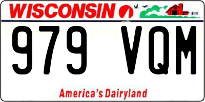 WI license plate 979VQM