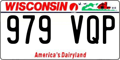 WI license plate 979VQP