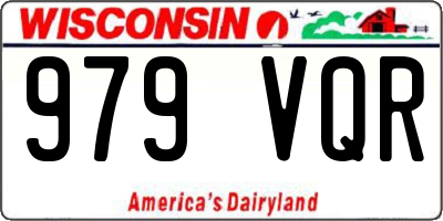 WI license plate 979VQR