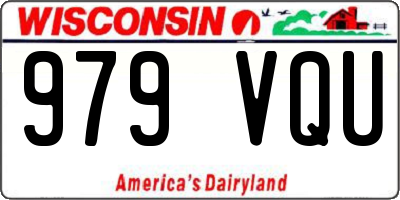 WI license plate 979VQU