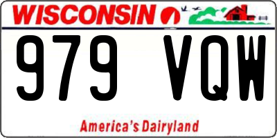 WI license plate 979VQW