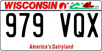 WI license plate 979VQX