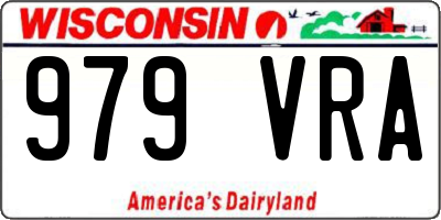 WI license plate 979VRA