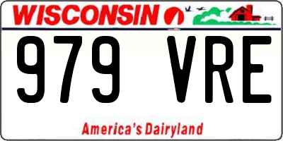 WI license plate 979VRE