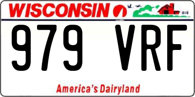 WI license plate 979VRF