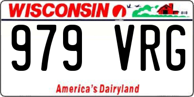 WI license plate 979VRG