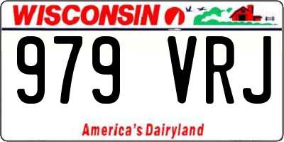 WI license plate 979VRJ