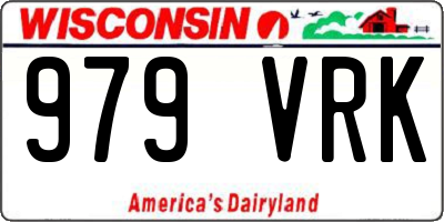 WI license plate 979VRK