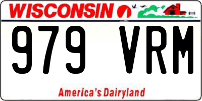 WI license plate 979VRM