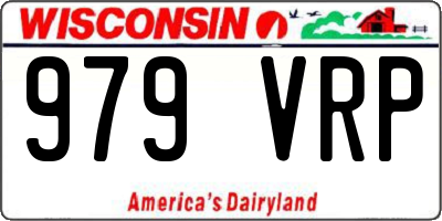 WI license plate 979VRP