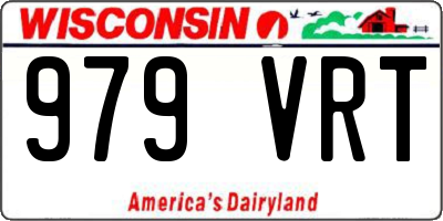 WI license plate 979VRT