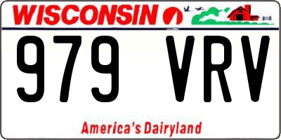 WI license plate 979VRV
