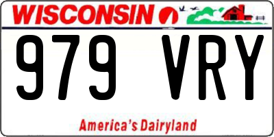 WI license plate 979VRY