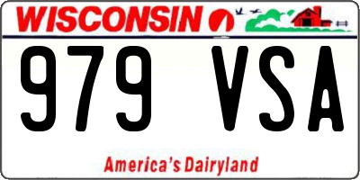 WI license plate 979VSA