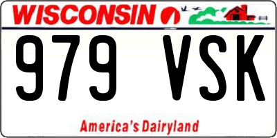 WI license plate 979VSK