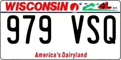 WI license plate 979VSQ