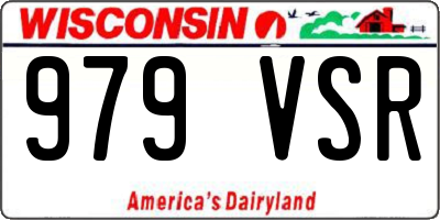 WI license plate 979VSR