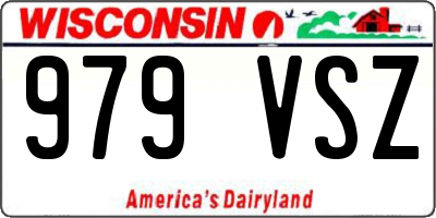 WI license plate 979VSZ