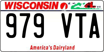 WI license plate 979VTA