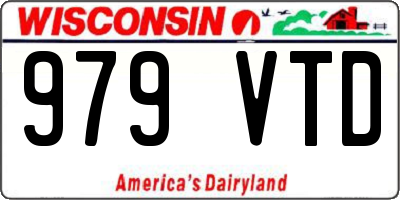 WI license plate 979VTD