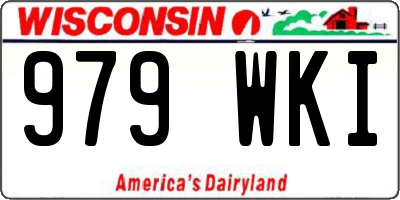WI license plate 979WKI