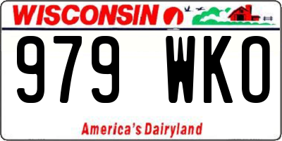 WI license plate 979WKO