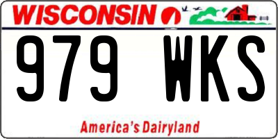 WI license plate 979WKS