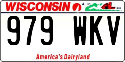 WI license plate 979WKV
